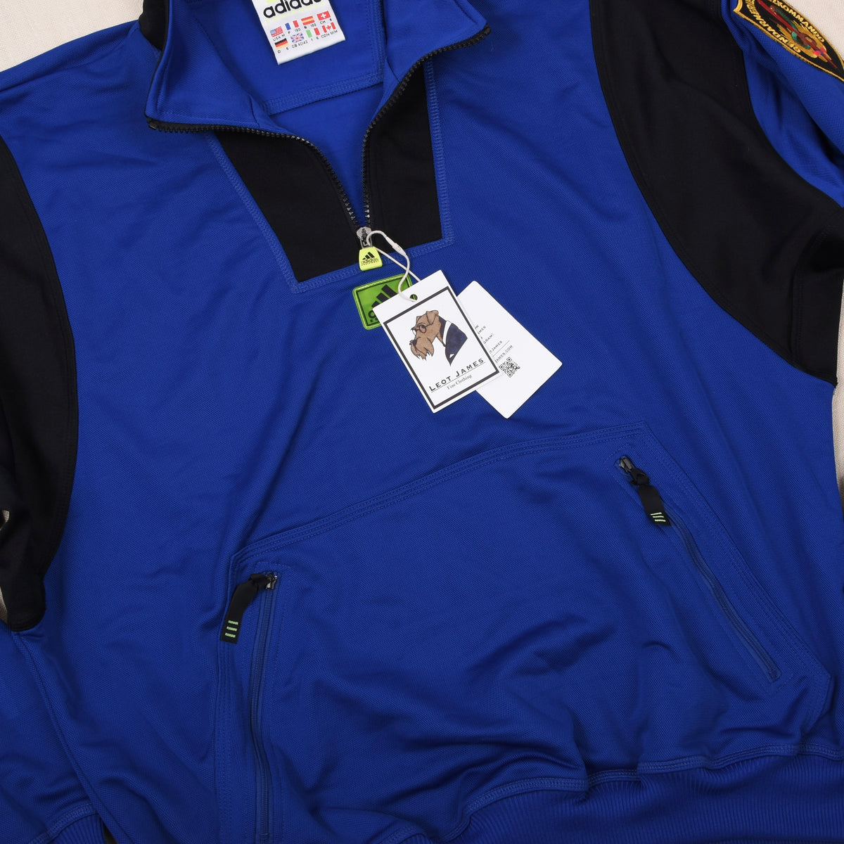 Vintage 1990er Adidas Equipment Pullover Gr. M - Königsblau