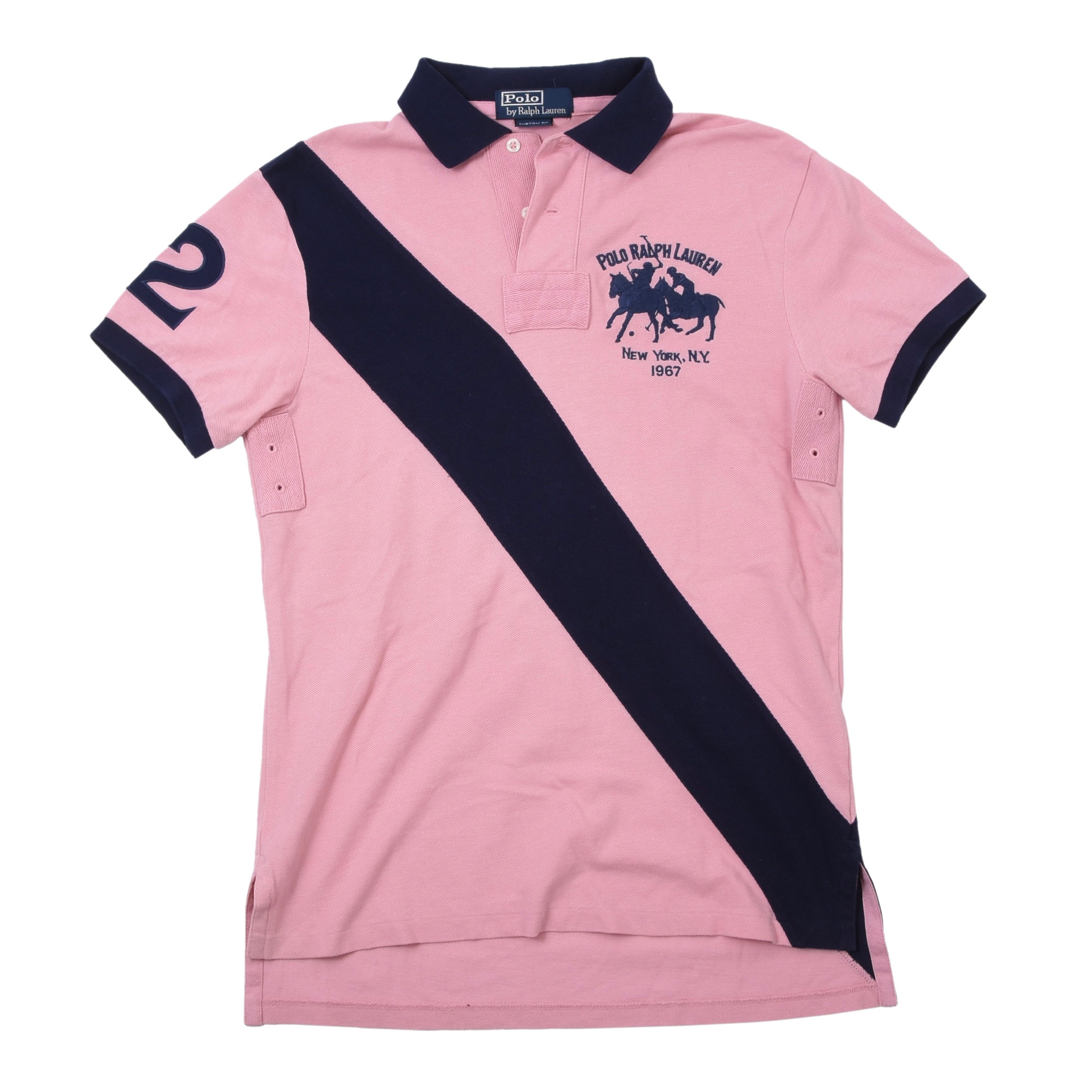 Polo Ralph Lauren 3x Polo Shirts Custom Fit ca. 47-49cm - White