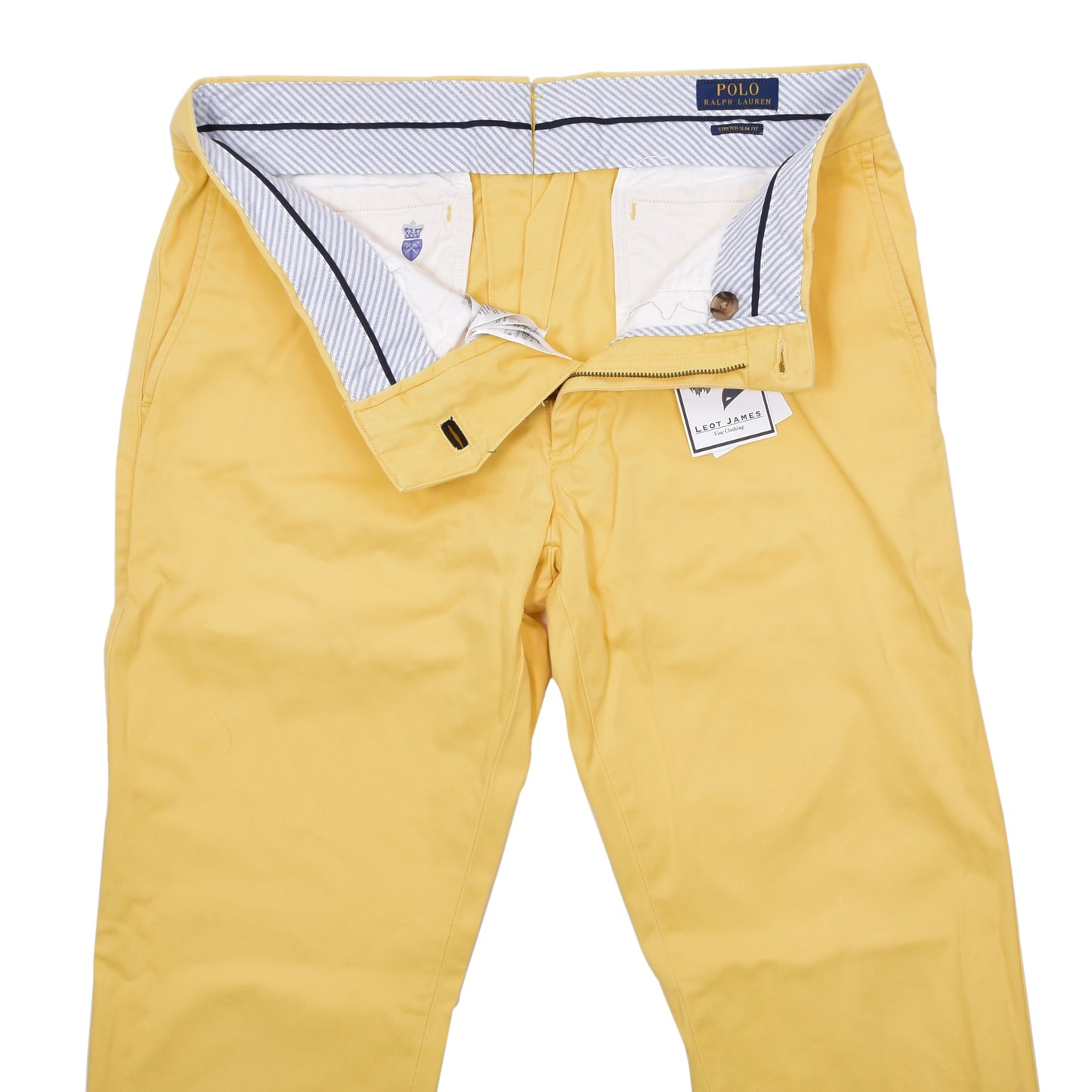 Polo Ralph Lauren Pants Size 34/32 Stretch Slim Fit ca. 44cm - Canary Yellow