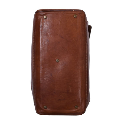 Die Fargo Leder Arzttasche/Handgepäck ca. 36,5cm - Braun