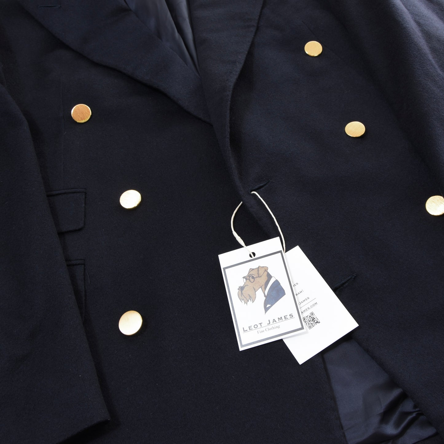 Chester Barrie 100% Cashmere Double-Breasted Blazer/Jacket Size 96cm Chest ca. 54.5cm - Navy Blue