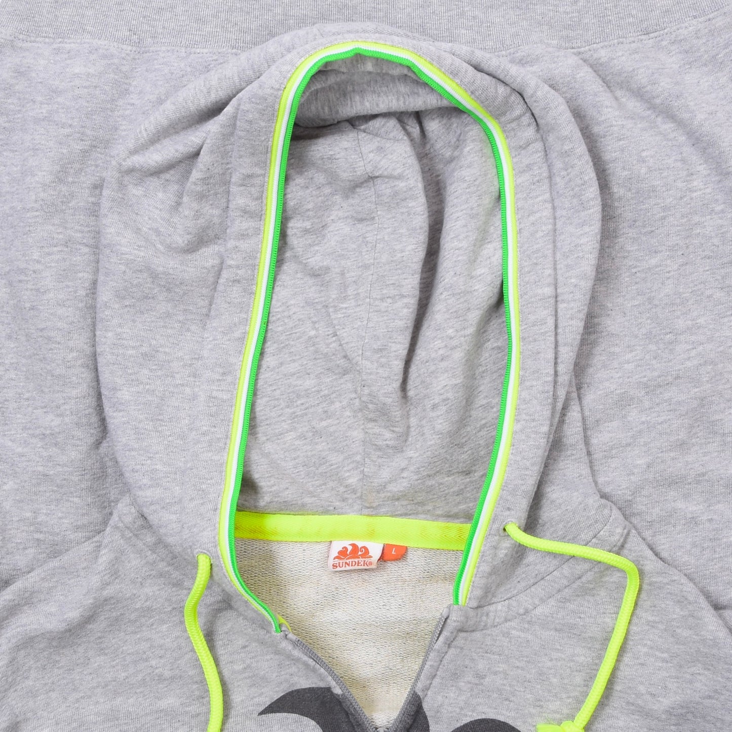 Sundek Zip Hoodie Size L ca. 54.5cm - Grey
