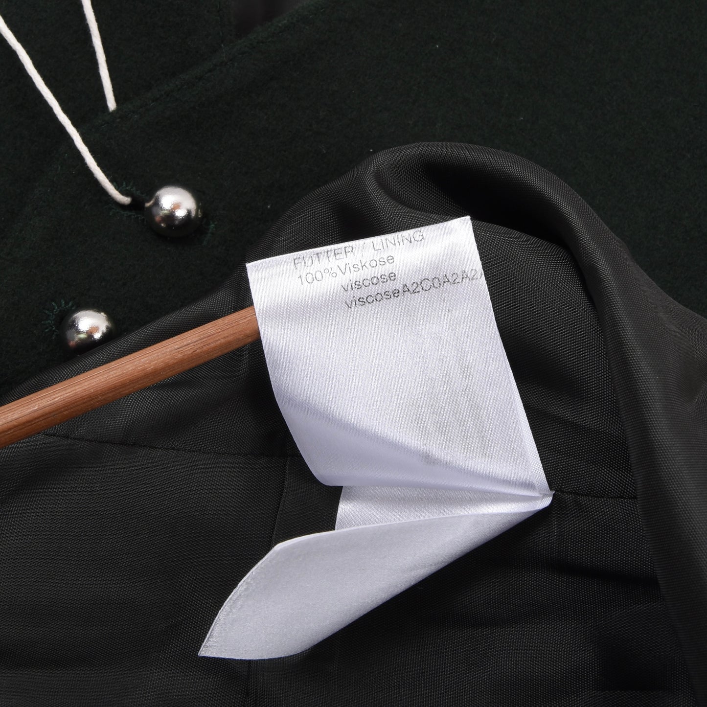 Lodenfrey Wool Blend Vest Size 31 ca. 64.5cm - Green