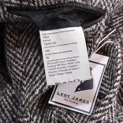 Sand Copenhagen Overcoat Size 46 ca. 50cm - Herringbone