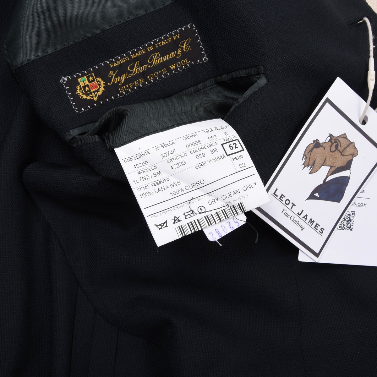 Scuderi Wolle Sakko Gr. 52 Feat. Loro Piana Super 120s Made in Italy - Grün