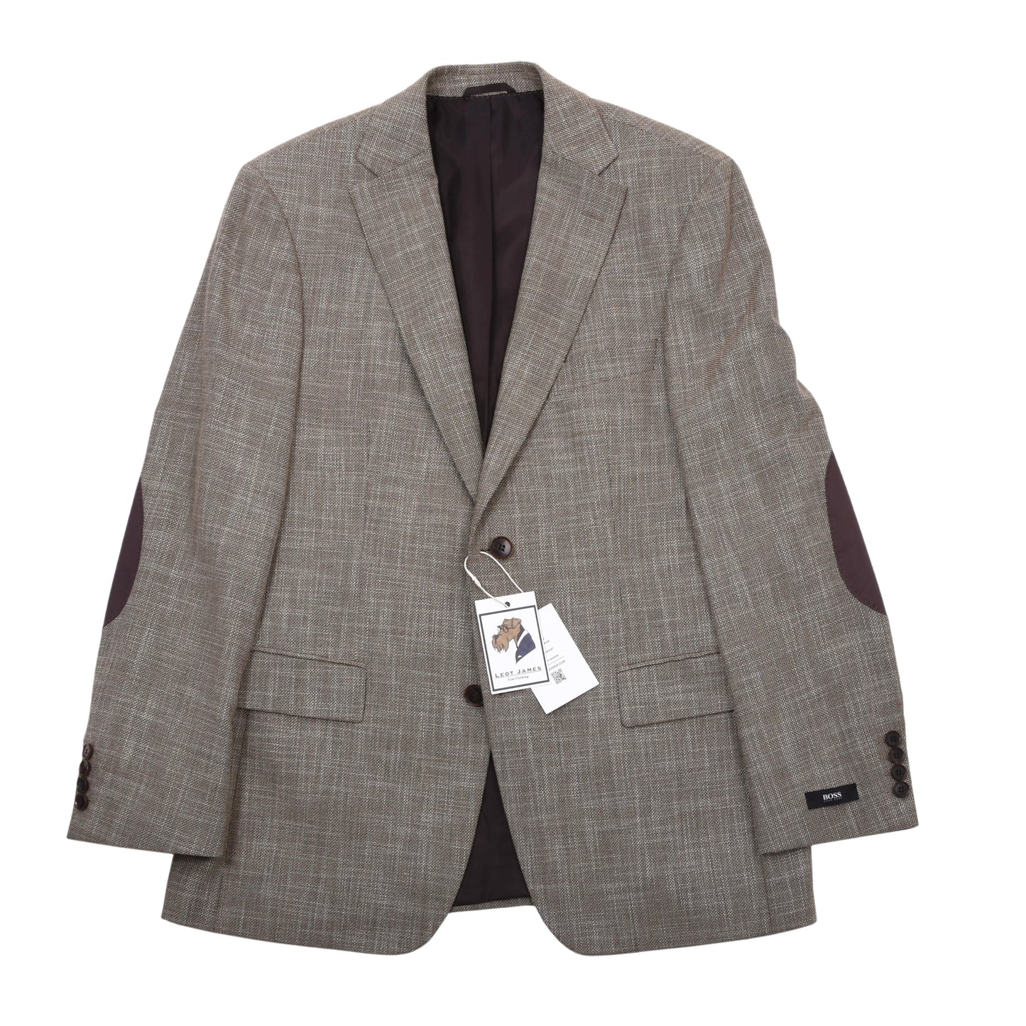 Hugo Boss Jacke aus Wolle-Leinen-Mischung Größe 48 Brust ca. 53cm - Hellbraun