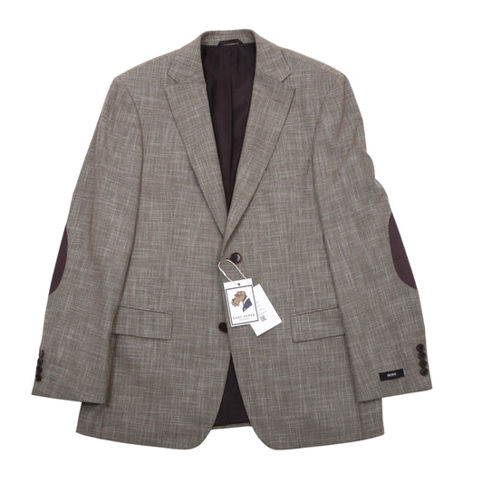 Hugo Boss Jacke aus Wolle-Leinen-Mischung Größe 48 Brust ca. 53cm - Hellbraun