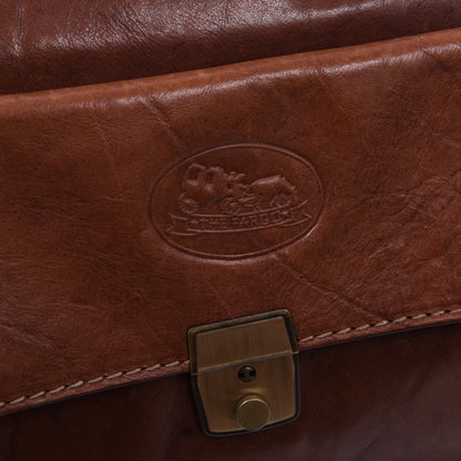 Die Fargo Leder Arzttasche/Handgepäck ca. 36,5cm - Braun