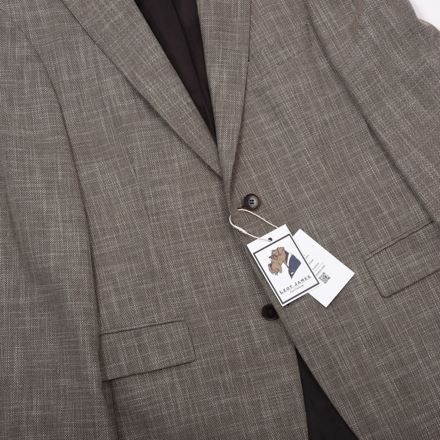Hugo Boss Jacke aus Wolle-Leinen-Mischung Größe 48 Brust ca. 53cm - Hellbraun