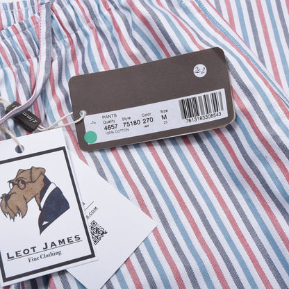 Neue Zimmerli Baumwoll-Pyjamahose, Größe M, gestreift