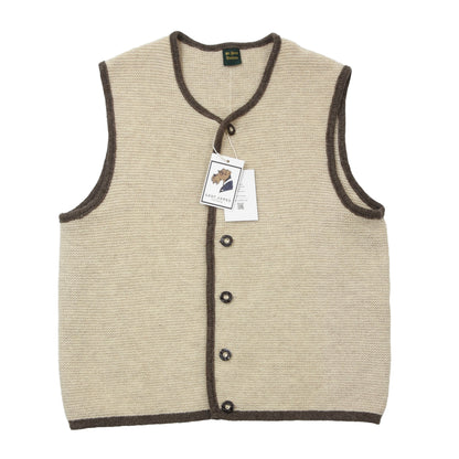 St. Peter Trachten Vest/Trachtenwestse Size 54 ca. 55.5cm - Cream