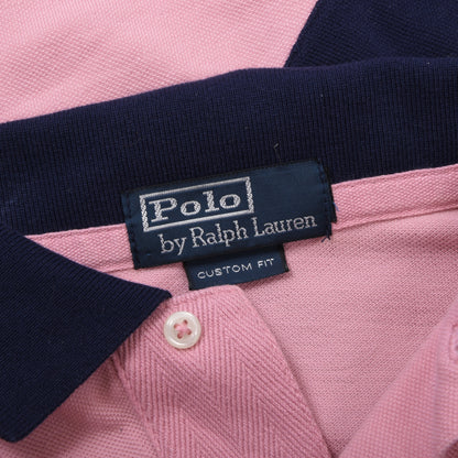 Polo Ralph Lauren 3x Polo Shirts Custom Fit ca. 47-49cm - White/Pink/Blue