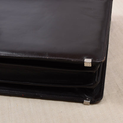 Pierre Waldon Leather Briefcase/Attaché - Brown