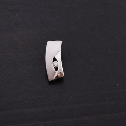 Feichtinger Anhänger „Eve“  585 / 14kt Weißgold mit einem Brillanten von 0,06 ct. 