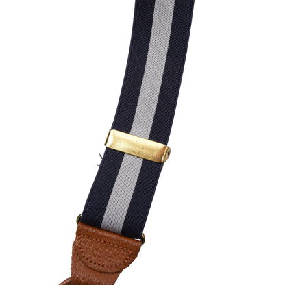 J. Press Elastic Braces/Suspenders - Navy/Grey
