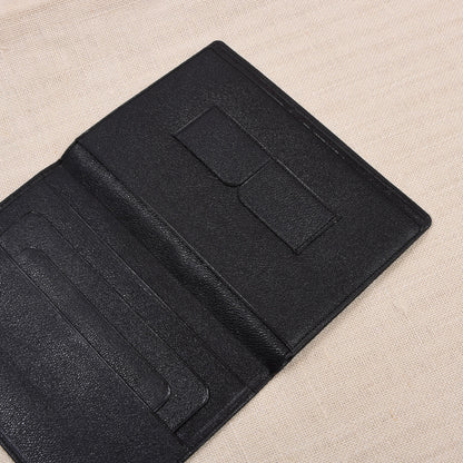 NOS Luxury Leather Travel Wallet Multi Pocket ca. 11cm - Black