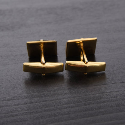 Vintage Habsburg Stle Cufflinks - Black & Gold