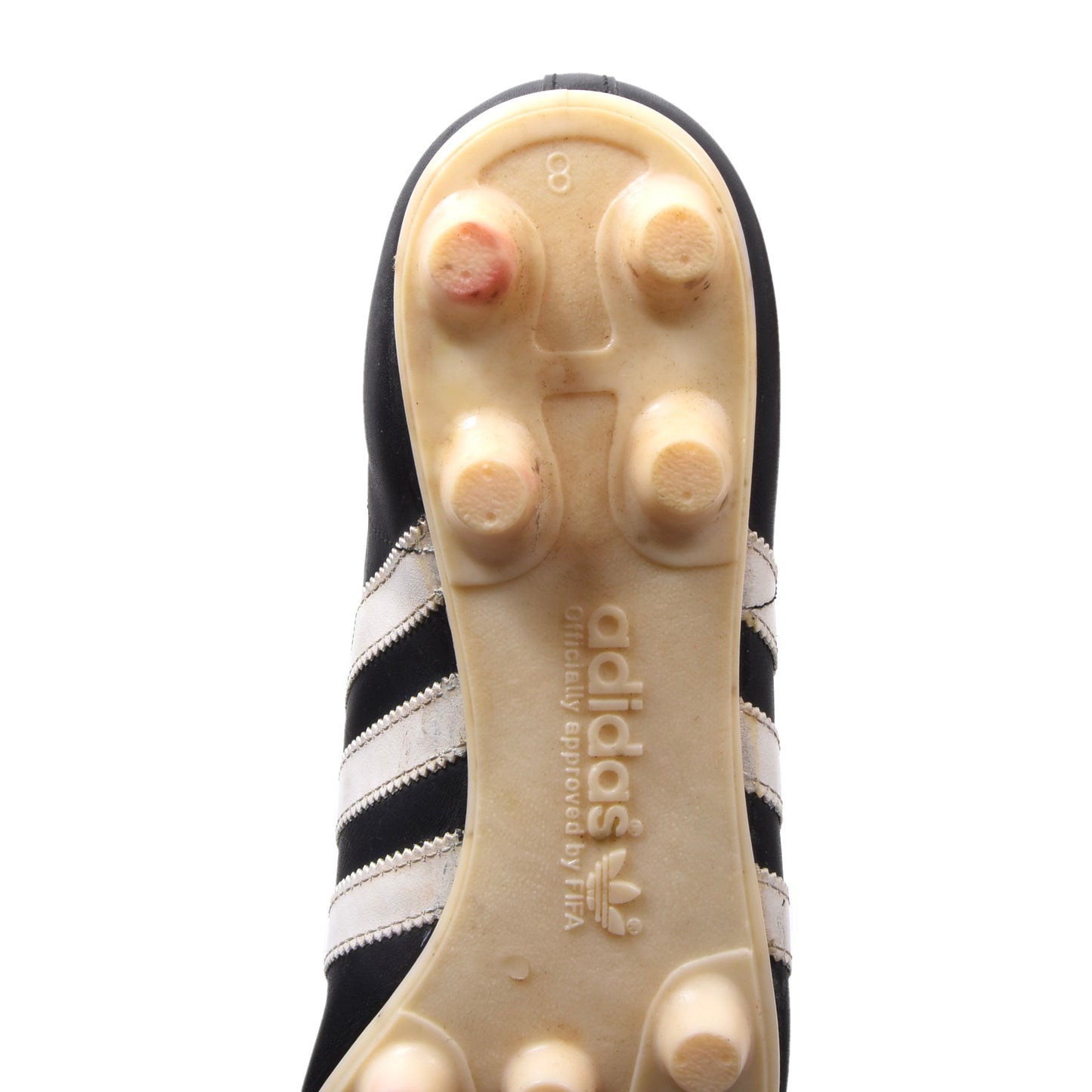 Vintage Adidas Paul Breitner Fußballschuhe, hergestellt in Australien, Größe 8 – Schwarz