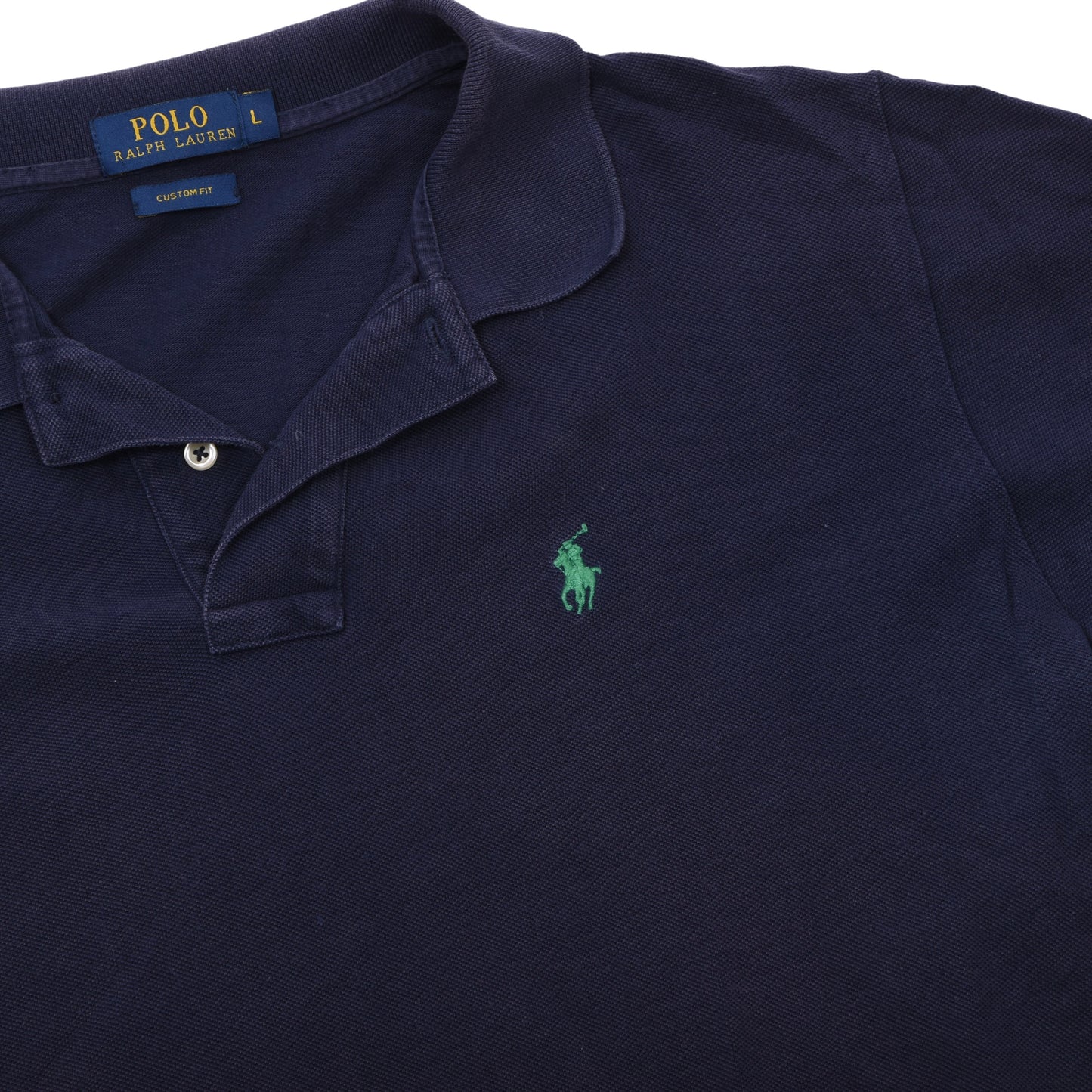 Polo Ralph Lauren 3x Polo Shirts Custom Fit Size L ca. 55-57.5cm - Blue/Navy/Beige
