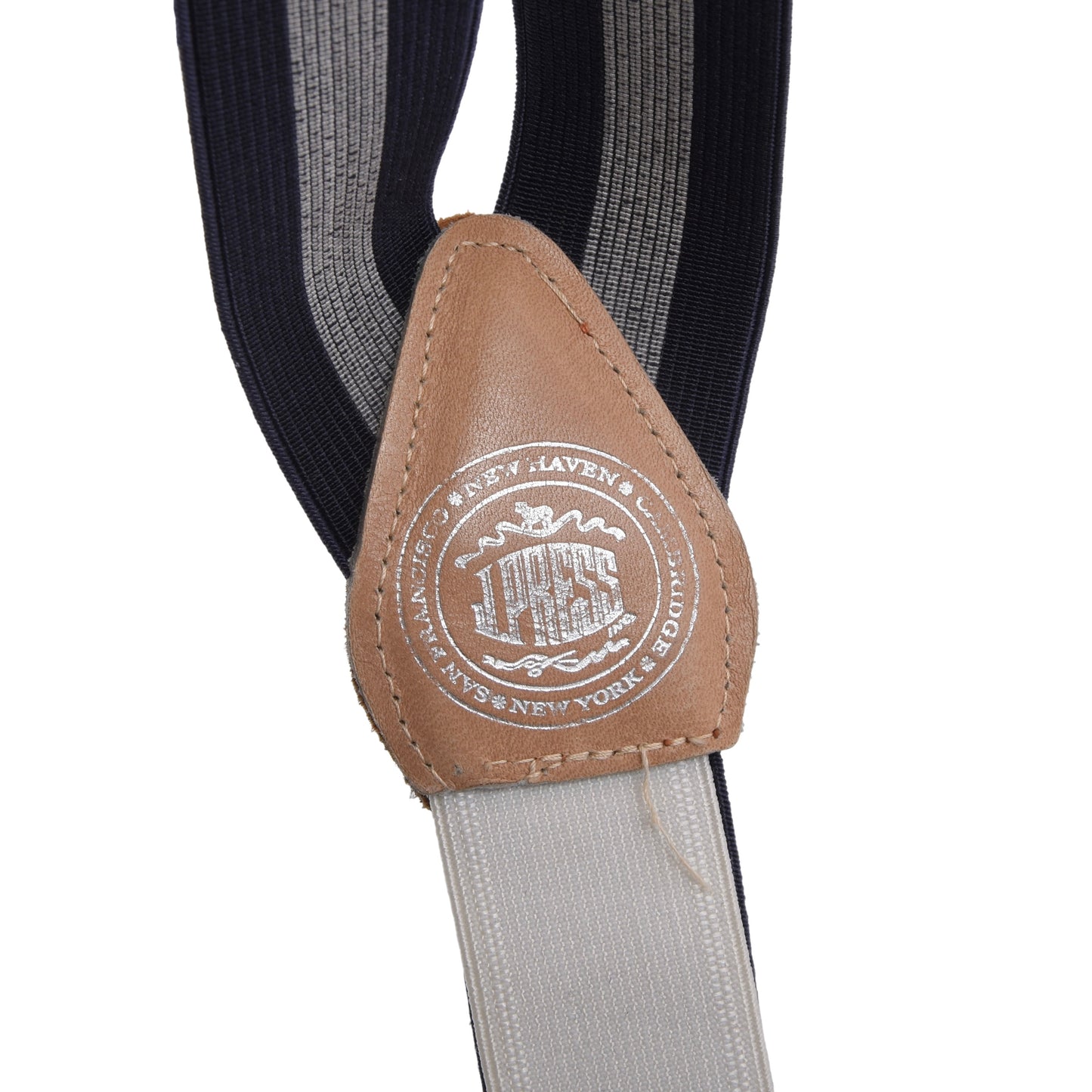 J. Press Elastic Braces/Suspenders - Navy/Grey