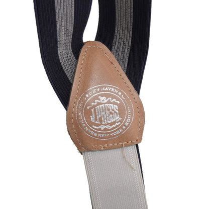 J. Press Elastic Braces/Suspenders - Navy/Grey