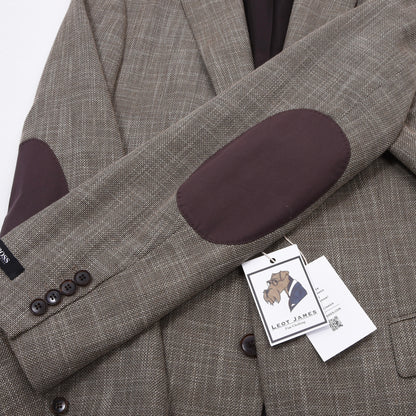 Hugo Boss Jacke aus Wolle-Leinen-Mischung Größe 48 Brust ca. 53cm - Hellbraun
