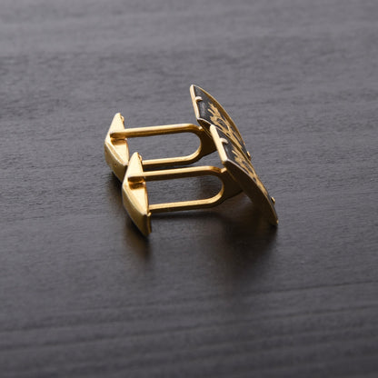Vintage Habsburg Stle Cufflinks - Black & Gold
