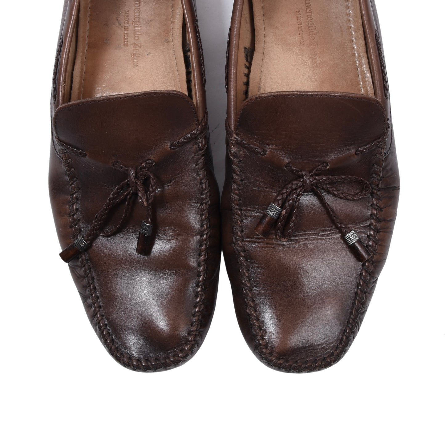 Ermenegildo Zegna Fahrschuhe, Größe EU 9 / US 10 – Braun