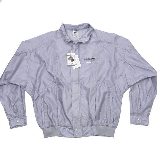 Vintage Adidas Castrol Nylon Blouson/Jacke Größe D54 ca. 63cm - Grau