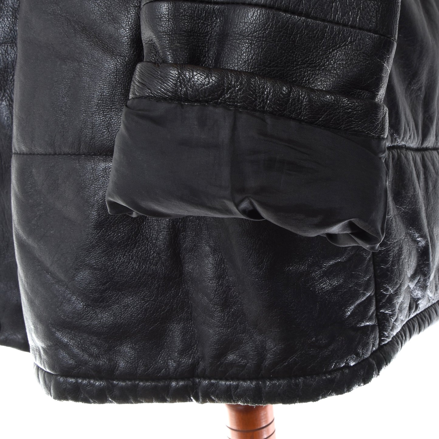 Don Gil Leather Quilted Jacket Size 50 - Black