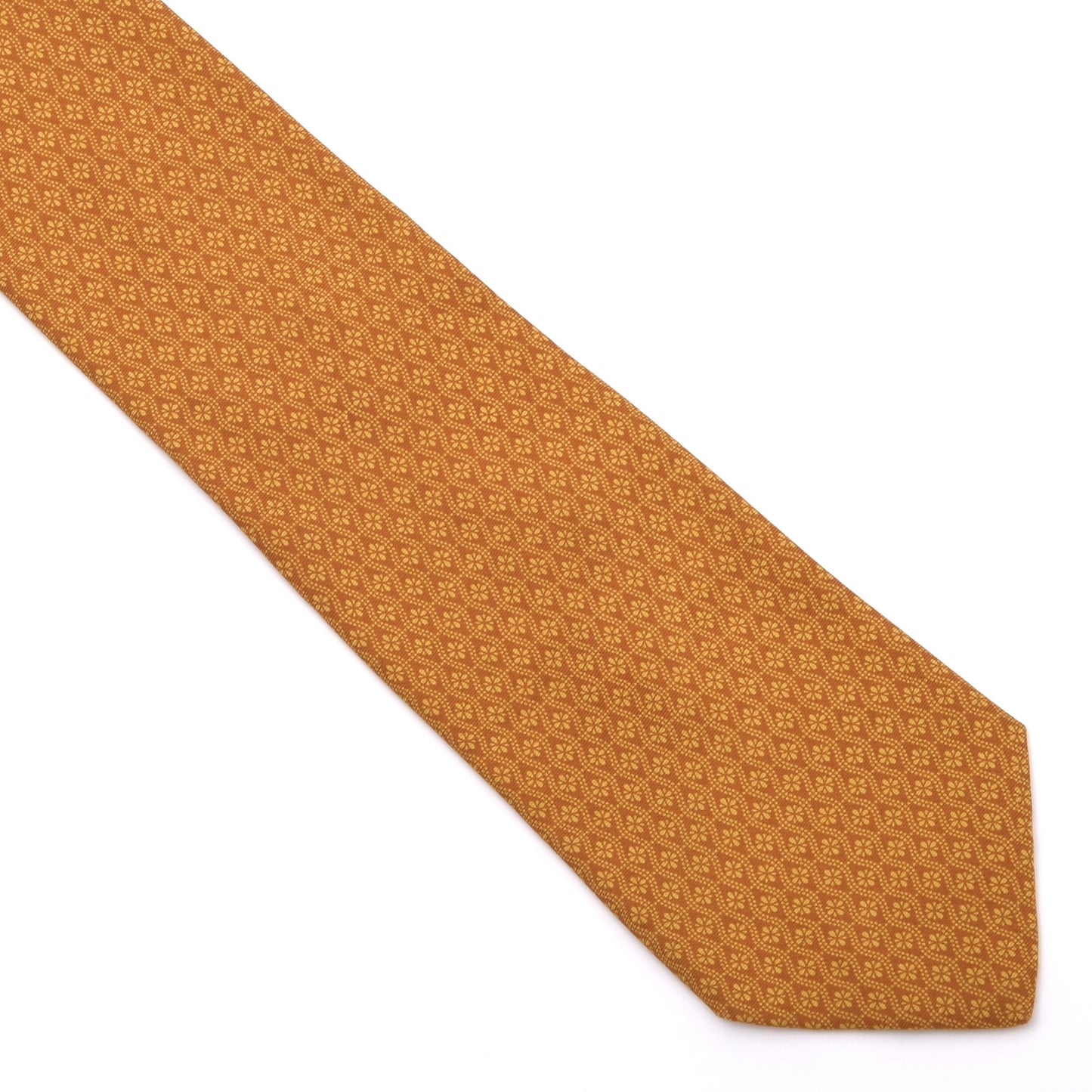 Etro Milano Seidenkrawatte Made in Italy - Ocker/Orange