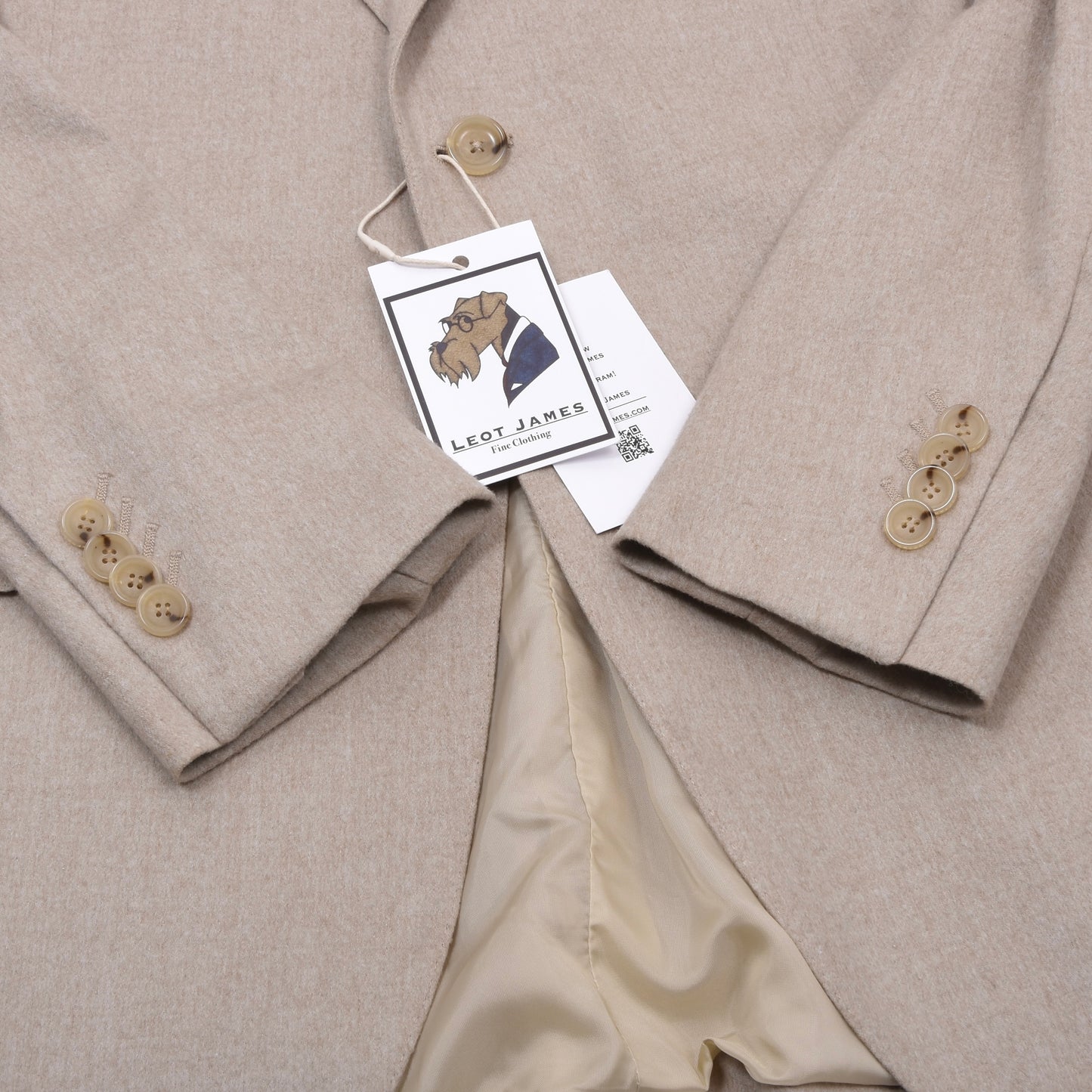 Z Zegna Light 50/50 Kamel-Seide Jacke Brust ca. 50,5 cm - Beige