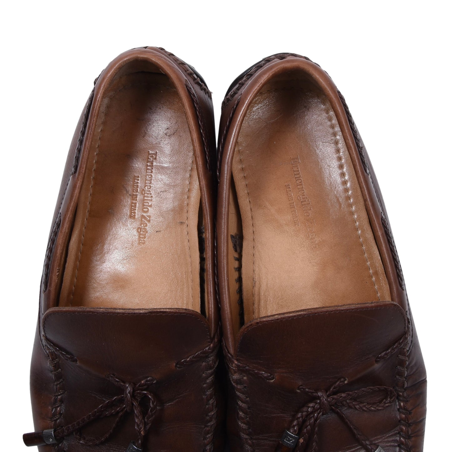 Ermenegildo Zegna Fahrschuhe, Größe EU 9 / US 10 – Braun