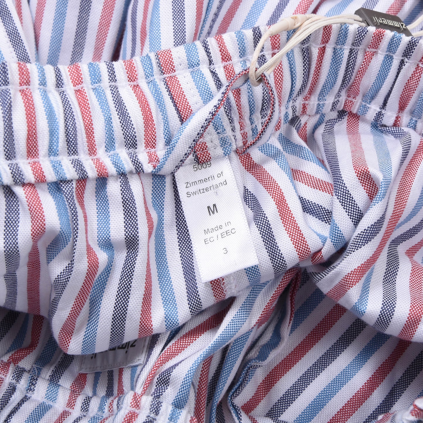 Neue Zimmerli Baumwoll-Pyjamahose, Größe M, gestreift