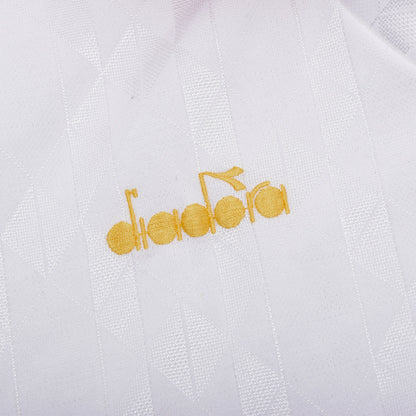Vintage Diadora Belgium Away Jersey 1992-1994 Chest ca. 58.5cm - White