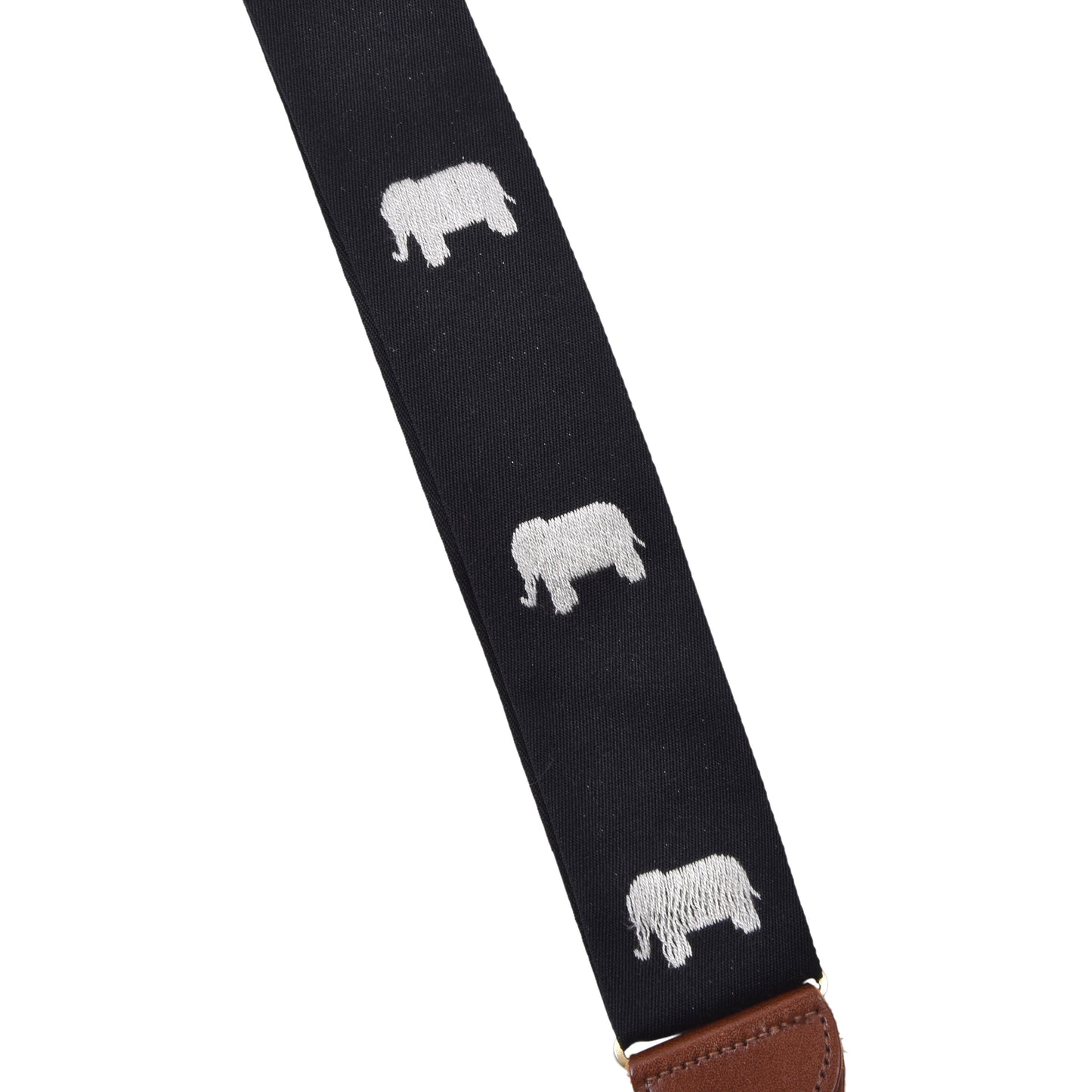Brooks Brothers Seidenhosenträger, Größe XL – Elefantenmotiv