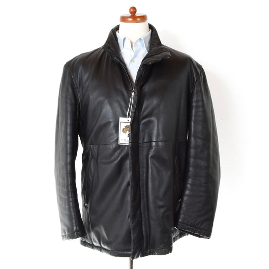 JOOP! Leather Jacket Size 50 Chest ca. 61cm - Black