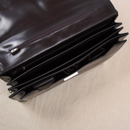 Pierre Waldon Leather Briefcase/Attaché - Brown