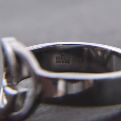 Vintage Gucci .925 Sterlingsilber GG Ring Ø 18mm