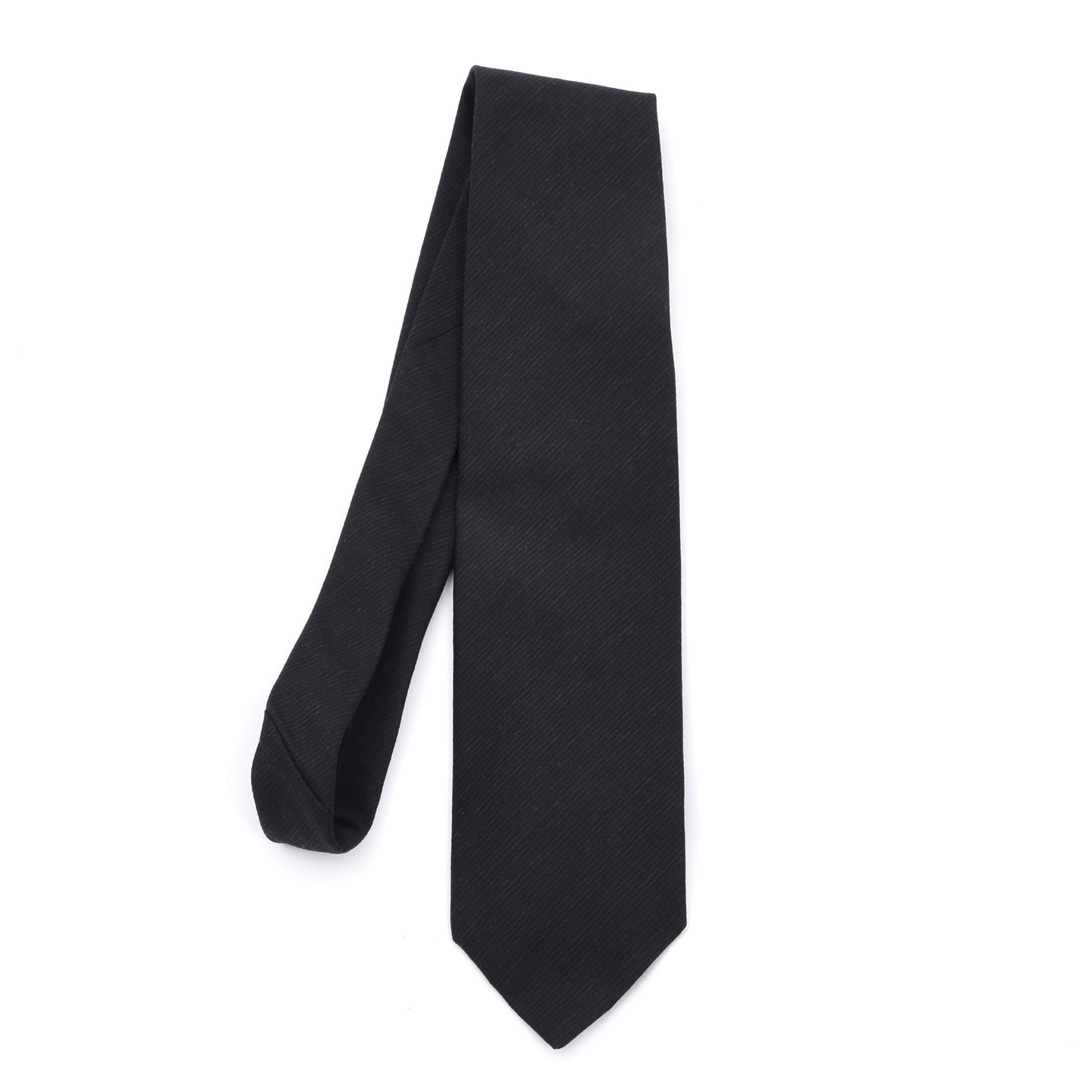 Hugo Boss Krawatte Wolle-Seide ca. 138.5cm/8.5cm - Anthrazit/Schwarz