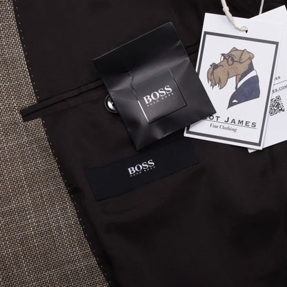 Hugo Boss Jacke aus Wolle-Leinen-Mischung Größe 48 Brust ca. 53cm - Hellbraun