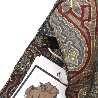 Classic Vintage Seide Einstecktuch 30,5 cm  Made in Italy- Large Paisley