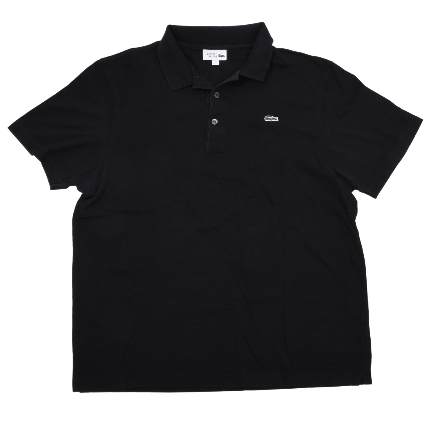 Lacoste Sport 2x Polo Shirts Size 7/US XXL ca. 62-62.5cm - Black