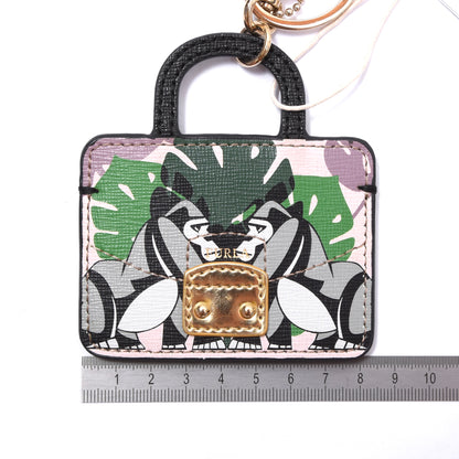 Furla Leather KeychainLuggage Tag - Gorillas