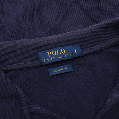 Polo Ralph Lauren 3x Polo Shirts Custom Fit Size L ca. 55-57.5cm - Blue/Navy/Beige