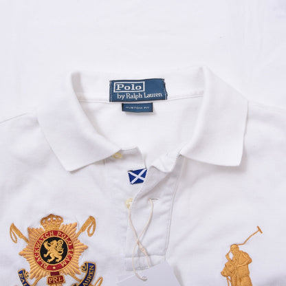 Polo Ralph Lauren 3x Polo Shirts Custom Fit ca. 47-49cm - White/Pink/Blue