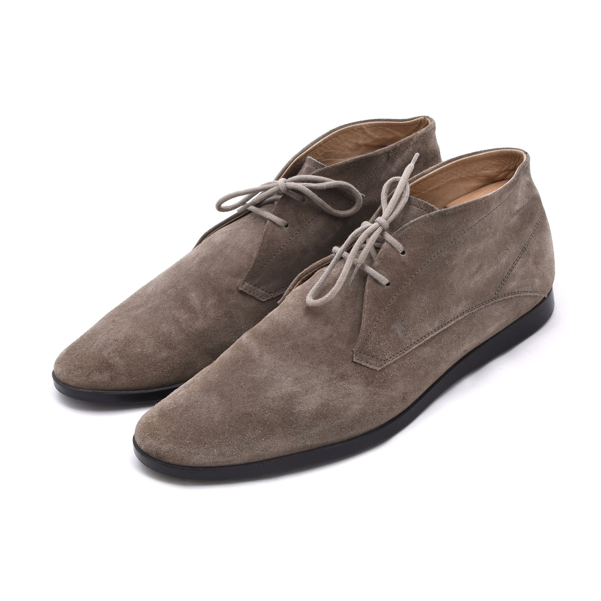 Tod's Wildleder Chukka Stiefel Gr. 9,5 Made in Italy – Beige