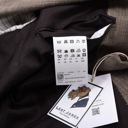 Hugo Boss Jacke aus Wolle-Leinen-Mischung Größe 48 Brust ca. 53cm - Hellbraun