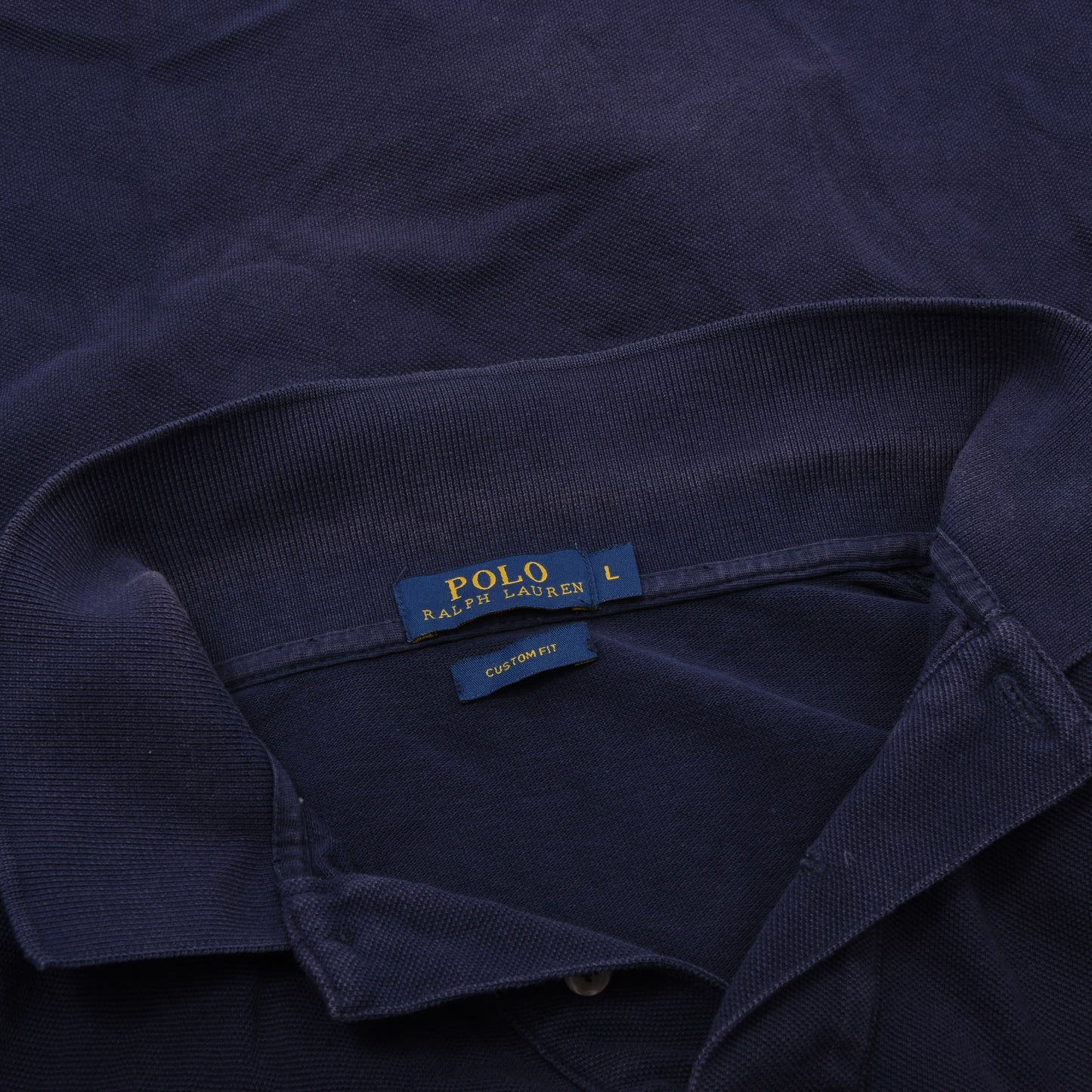 Polo Ralph Lauren 3x Polo Shirts Custom Fit Size L ca. 55-57.5cm - Blue/Navy/Beige