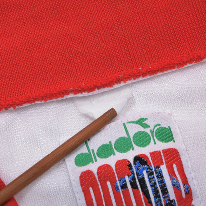 Vintage Diadora Belgium Away Jersey 1992-1994 Chest ca. 58.5cm - White